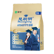 蒙牛铂金装 高锌高钙学生奶粉400g 青少年成人奶粉 便捷条装24.91元（需plus会员，需领券）
