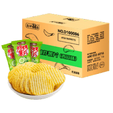 盐津铺子 薯片 青瓜味 640g 约20包19.9元（需试用）