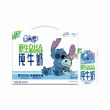 QQ星原生DHA纯牛奶16盒26.41元（合1.6/瓶）