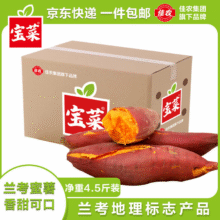 plus会员:佳农宝菜 兰考蜜薯 单果约100g+地瓜净重4.5斤装12.84元