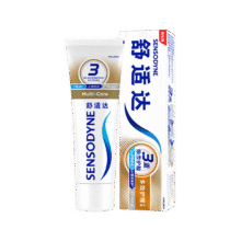 舒适达抗敏感多效护理牙膏坚固牙釉质缓解牙敏感防蛀100g新旧包装随机发38.37元（合12.79元/件）