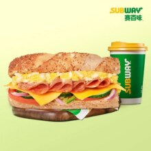 美团到店 SUBWAY赛百味 蛋香萨拉米三明治2件套全国71城770家门店可用原价45元 现价25.9元
