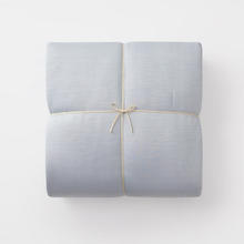 MUJI 無印良品 凉柔 锦纶混纺薄被套装 床上用品夏凉被 蓝色 单人用150×200cm185.84元
