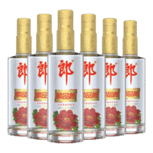 郎酒顺品郎480ml浓酱兼香型中度光瓶纯粮食白酒年货送礼自饮口粮酒 45度 480mL 6瓶 金盖顺189元（需领券）