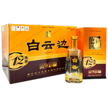 白云边  十二年陈酿 浓酱兼香型白酒 42度 450ml*6瓶 整箱装425.4元