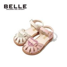 BeLLE 百丽  女童夏季公主鞋包头凉鞋DE2543 （26~33码）2色107.65元包邮