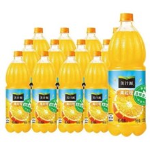 可口可乐美汁源果粒橙1.25L*12瓶整箱大瓶装果汁饮料61.9元