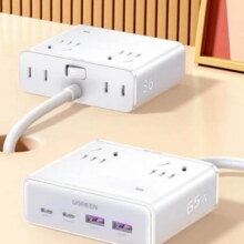 绿联 S6 USB插座氮化镓65W56.53元（需领券）
