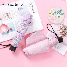 日本人气雨伞品牌！Mabu 轻量6骨防紫外线遮阳轻便折叠晴雨防晒伞￥25.2