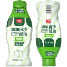 加加 南沙蚝油500g 挤挤装 上色增鲜提香 调料家用鲜味调味品蚝汁4.94元（合2.47元/件）