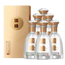 京东百亿补贴、PLUS会员：今世缘 国缘对开 42度 柔雅型白酒 500ml*6瓶 整箱1536元（包邮，均价256一瓶）