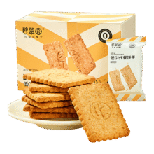 再降价、PLUS：碧翠园 低GI代餐饼干 休闲零食 盒装 原味 1kg*1盒68.77元（需领券，合13.75元/件）