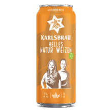 卡斯布鲁（KARLSBRAU）小麦啤酒 500ml*24听 整箱装 德国原装进口128元