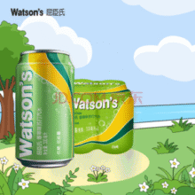 屈臣氏（Watsons）苏打汽水 气泡水饮料8罐促销装 香草330ml*8罐￥14.80