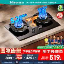 国补限地区，plus：海信 嵌入式双灶 JZT-DB32Pro 5.2kW、70%热效率、底座可调516.64元（国补云闪付领券，plus）