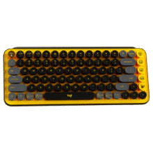 罗技（Logitech）POP KEYS无线蓝牙键盘 机械键盘无线办公键盘笔记本电脑双模手机平板ipad键盘MAC小巧便携外接键盘 热力黄152.07元（需领券）