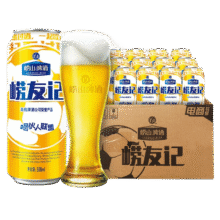 崂山啤酒（laoshan beer）崂友记青岛崂山 看球之选 500mL 12罐 ×4件114.6元（需领券，合28.65元/件）