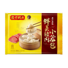 湾仔码头经典鲜美猪肉小笼包300g12只早餐包子速食半成品食品面点35.8元 (券后省20,月销1w+)