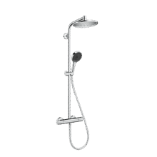 汉斯格雅（Hansgrohe）智能恒温花洒240mm顶喷境雨手持花洒恒温下出水龙头淋浴管套装 240顶喷+镀铬境雨恒温非下出水1830.98元（需领券）