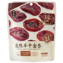 首购：膳源泽无蔗糖零食 低脂肪无核自然半干金杏35g独立包装0.86元