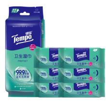 京东PLUS：得宝 Tempo 湿巾 8片*6包9.26元包邮（双重优惠）