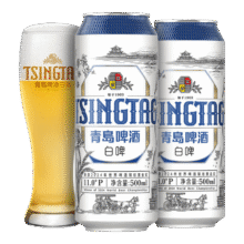 20 点青岛啤酒 TSINGTAO 精酿白啤酒11°P 大罐 500mL 12罐*2件+送白啤6罐132.84元（需领券，合66.42元/件）