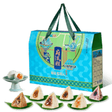 再降价：鲜品屋 粽子礼盒1395g 12粽8味2海鸭蛋*3件21.94元（需领券，合7.31元/件）