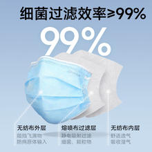 振德 一次性医用口罩 100只17.91元