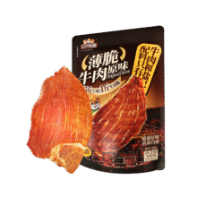 三只松鼠 牛肉脆片 100g19.9元