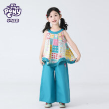 MY LITTLE PONY小马宝莉女童宝宝25年户外时尚夏日清凉穿搭可爱公主型套装 浅蓝色 12069.9元（需领券）