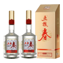 再降价：五粮液 五粮春 【酒厂直营】纯粮食口粮酒浓香型白酒瓶装自饮送礼 52度 500mL 2瓶 五粮春二代433元（需领券）