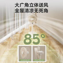 限移动端、京东百亿补贴：美的 七叶轻音柔风电风扇家用遥控落地扇台式桌面小型风扇大风力节能立式摇头电 SAH30BK116.53元