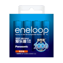 plus会员：爱乐普（eneloop）充电电池5号五号4节高性能镍氢适用于话筒相机玩具BK-3MCCA/4W无充电器+凑单41.76元