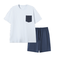京东京造 短袖睡衣 蓝色、M53.36元