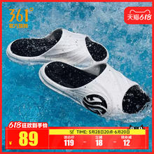 361° 361拖鞋AG潮拖男鞋夏季外穿情侣防滑运动篮球拖鞋女生沙滩鞋凉拖56元