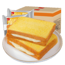泓一南瓜吐司面包 手撕面包早餐代餐粗粮零食办公室糕点点心400g/箱4.56元（需领券）
