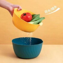 双层塑料洗菜盆沥水篮子 1个1.99元包邮