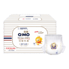 奇莫Q-MO皇家至柔拉拉裤XXXL52片(17kg以上)电商装加大码弹力裤超能吸216.9元（合72.3元/件）