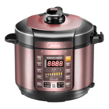 美的（Midea） 电压力锅 电高压锅 家用大容量多功能定时预约高压电饭煲电饭锅国家补贴 标准款 实惠首选【单胆 玫瑰金】 5L219元