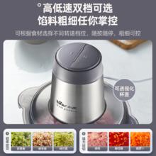 小熊 绞肉机家用电动小型料理机全自动多功能打肉馅碎肉器搅拌辅食2L58.57元