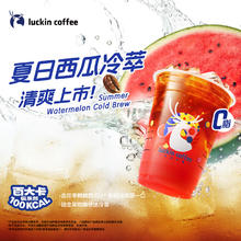 瑞幸咖啡 夏日西瓜冷萃 大杯15日有效 限自提券后8.9元