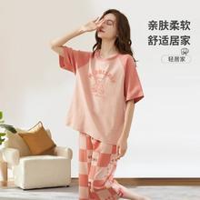 法罗 FARO 亲肤短袖短裤家居服套装39元