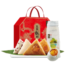 再降价：五芳斋中华老字号 嘉兴特产粽子礼盒 五芳甄粽礼盒2400g *3件59.94元（合19.98元/件）