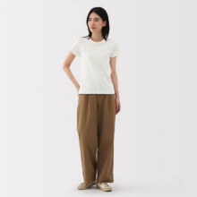 plus:无印良品（MUJI）女式 凉感防汗渍 圆领短袖T恤 上衣打底衫休闲63.7元（plus）