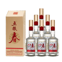 五粮液股份 五粮春第二代  2021-2022年随机发货 浓香型白酒 52度 500ml*6瓶 整箱装 陈年老酒 【名酒鉴真】1235.22元