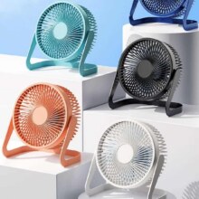 迷你可爱学生宿舍桌面大风力便携式USB充电台式家用小电风扇 可爱库洛米风扇|4寸单档直插|颜色随机|DIY贴片5.02元（合2.51元/件）