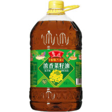 鲁花食用油 低芥酸 非转基因 香飘万家浓香菜籽油5.43L90.8元（需领券）