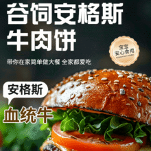 澳骄牛 安格斯谷饲牛肉饼儿童早餐 1000g49元（需领券）