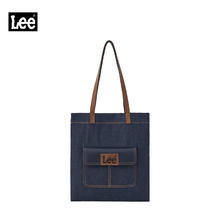 Lee 复古托特包大容量通勤包牛仔单肩包手提帆布袋 牛仔蓝券后37.9元