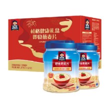 再降价、桂格即食双罐组合装燕麦片2kg+凑单16.19元（返卡6元+1元金币）